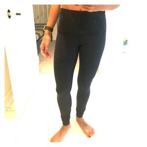 Lululemon Athletica Wunder Under Navy Blue Pants